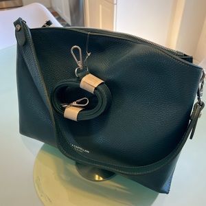 Viola Castellani Teal Leather Satchel